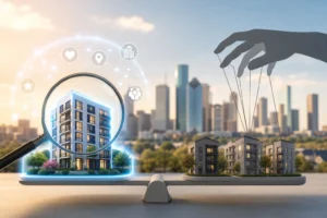 Blog header depicting RenteR utilizes a proprietary algorithm to find you the perfect apartment in Texas effortlessly