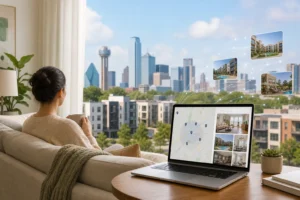 Blog header depicting RenteR utilizes a proprietary algorithm to find you the perfect apartment in Texas effortlessly